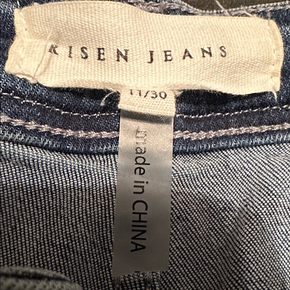 Wide Leg Blue Denim Jeans - Picture 2 of 3